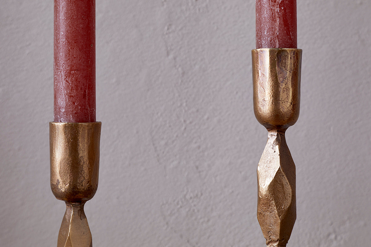 Bougeoir Shani - Laiton antique