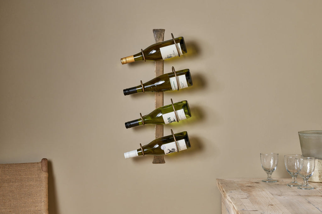 Casier à vin Shray en fer forgé - Laiton antique