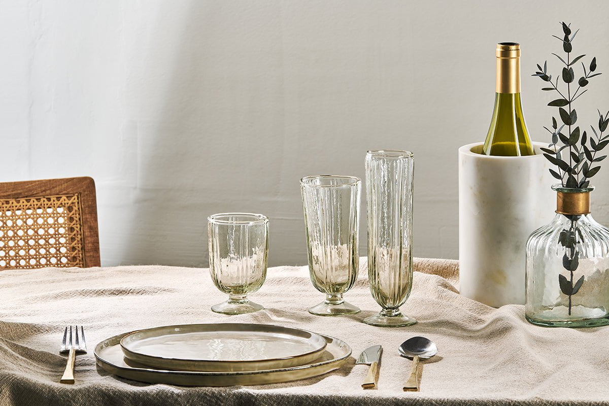 Verres à champagne Sigiri - Transparents - (Lot de 4)