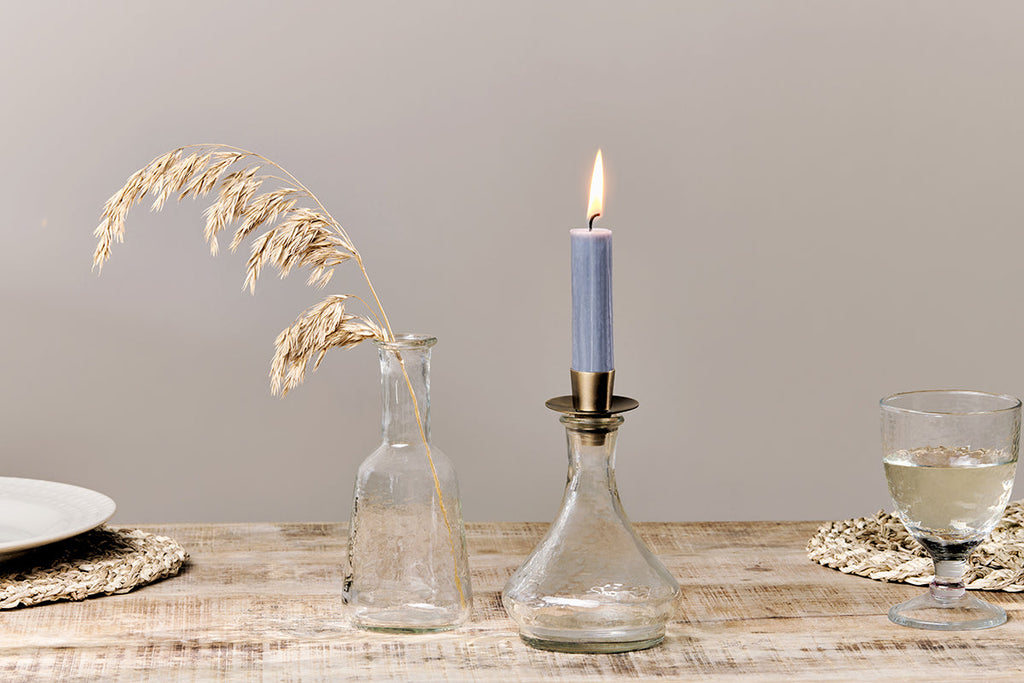 Bougeoir en verre Sirsa - Transparent