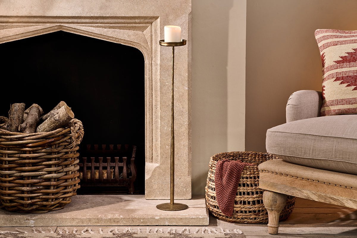 Support à bougies en fer Sundra