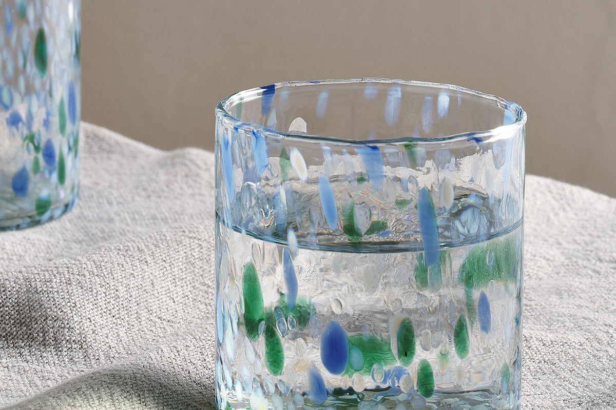 Gobelet Taja - Bleu mer (Lot de 4)