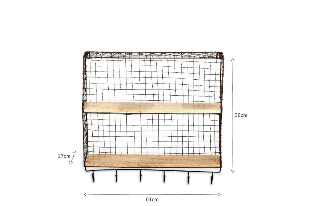 Étagère Tamba avec crochets