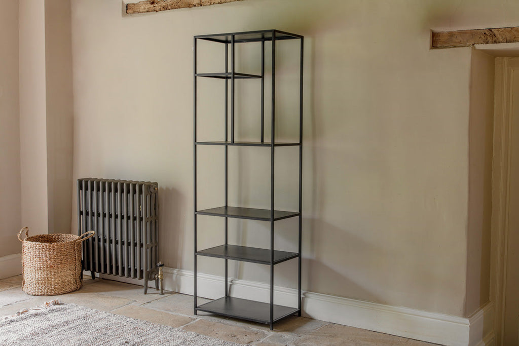 Étagère d'exposition Tanvi - Noire - Étroite