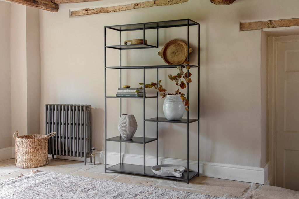 Étagère d'exposition Tanvi - Noire - Large