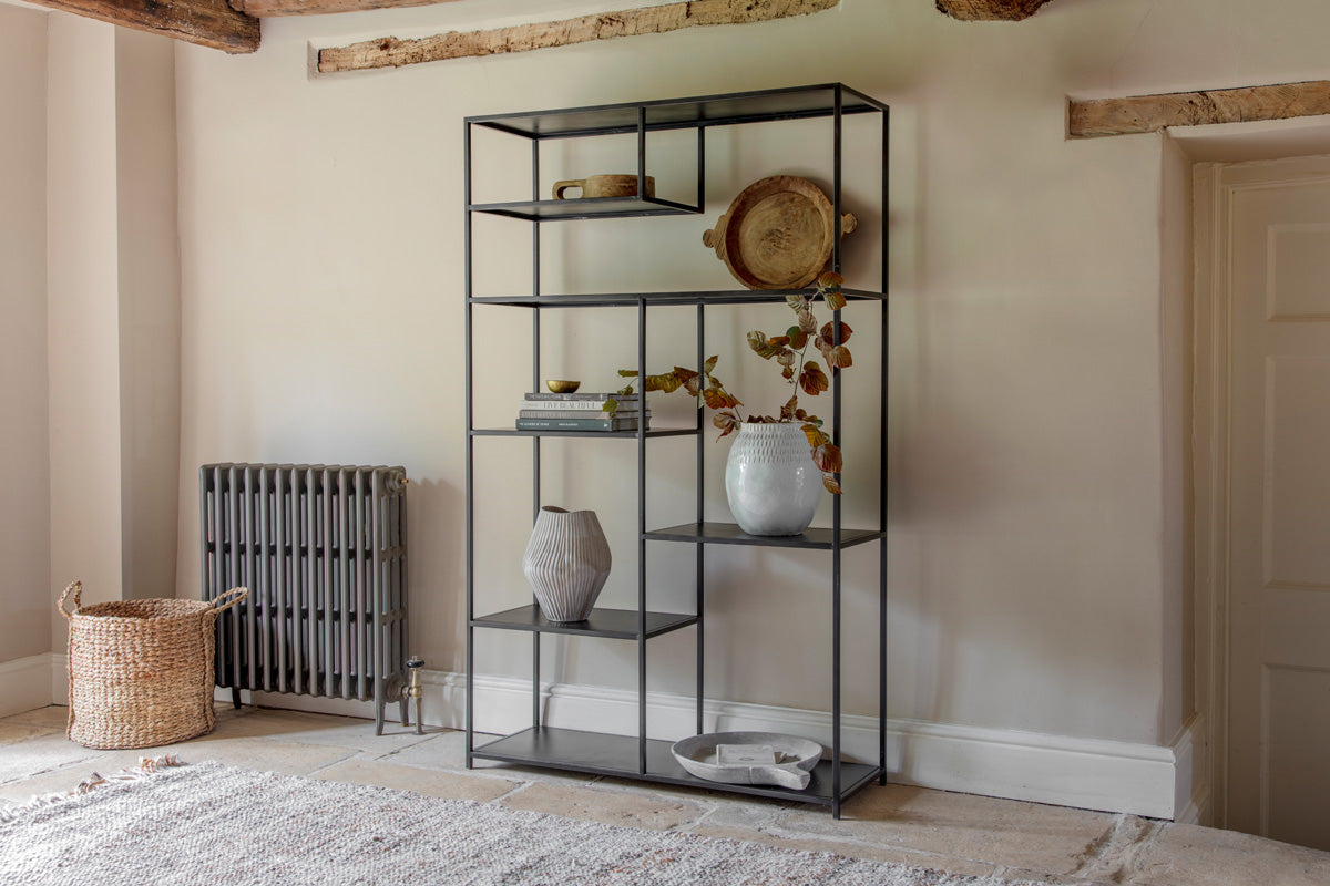 Étagère d'exposition Tanvi - Noire - Large