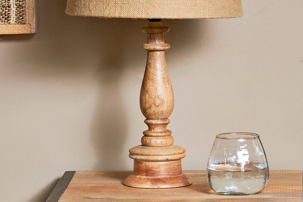 Lampe en bois de manguier Usha