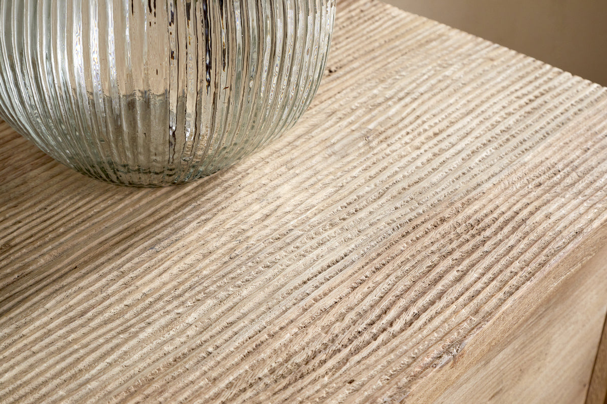 Commode rainurée Vivan - Naturel
