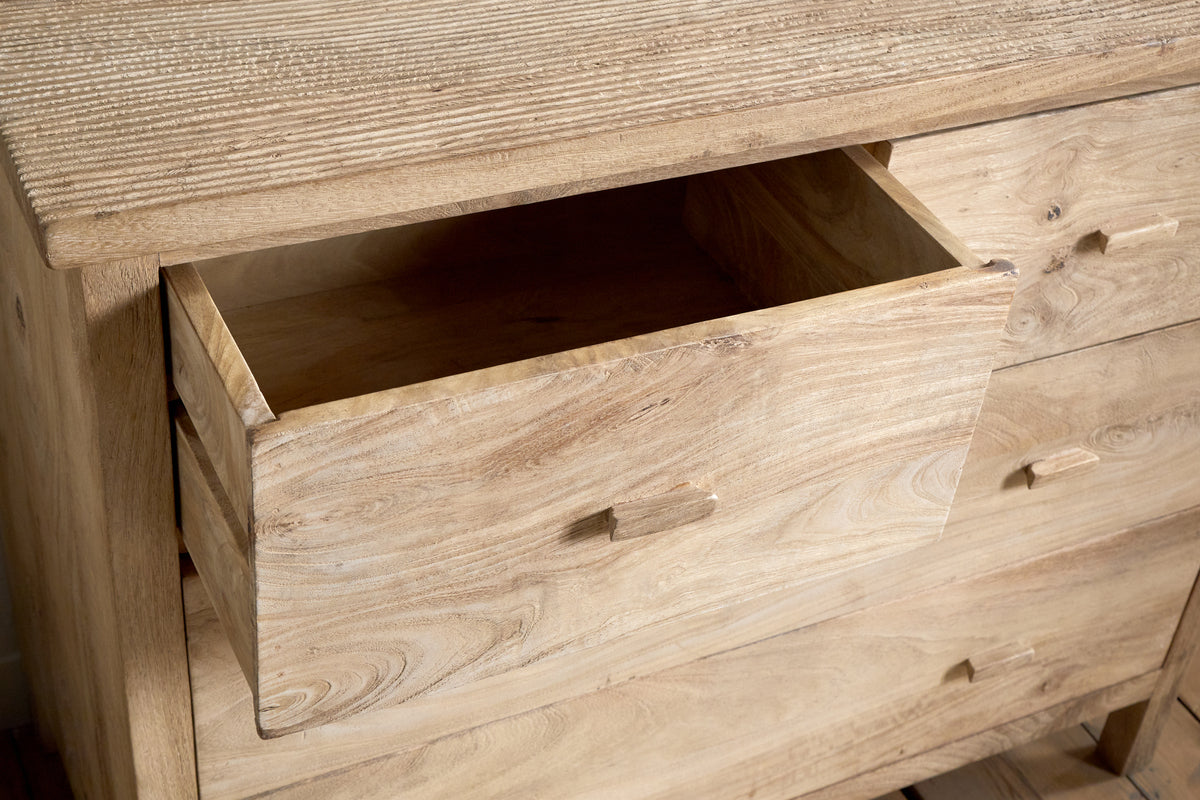 Commode rainurée Vivan - Naturel