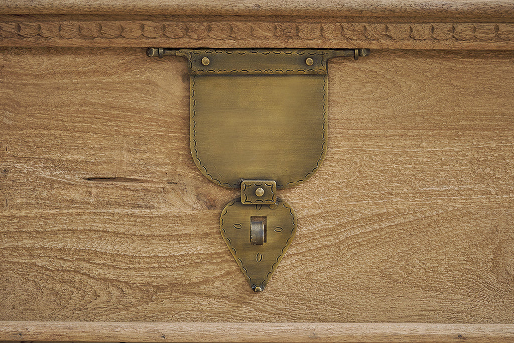 Coffre en bois de manguier Vidur - Naturel