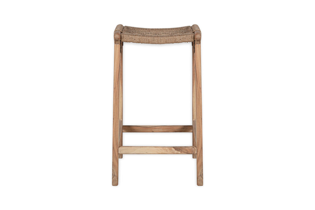 Tabouret de bar tissé Vinay - Naturel