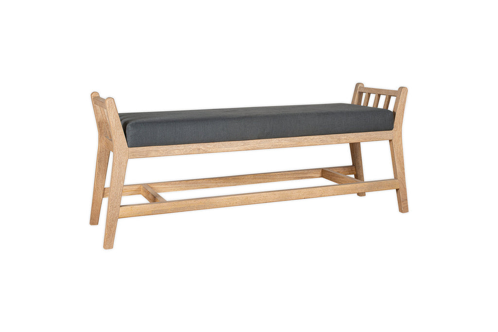 Banc traîneau rembourré Avanthi - Charbon