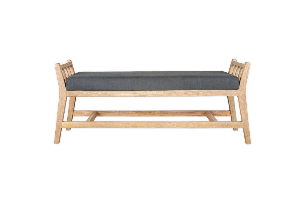 Banc traîneau rembourré Avanthi - Charbon