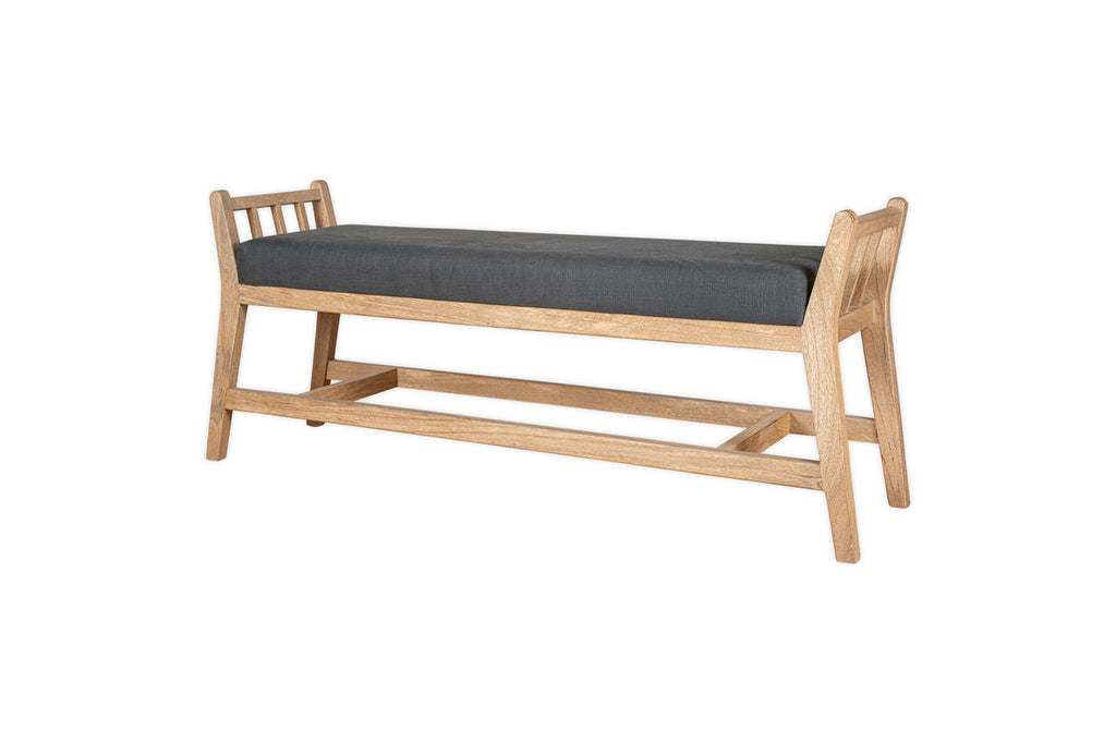 Banc traîneau rembourré Avanthi - Charbon