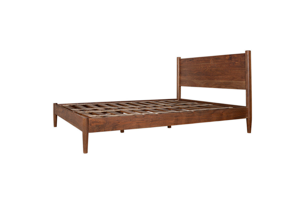 Lit Anbu en acacia - Noyer lavé