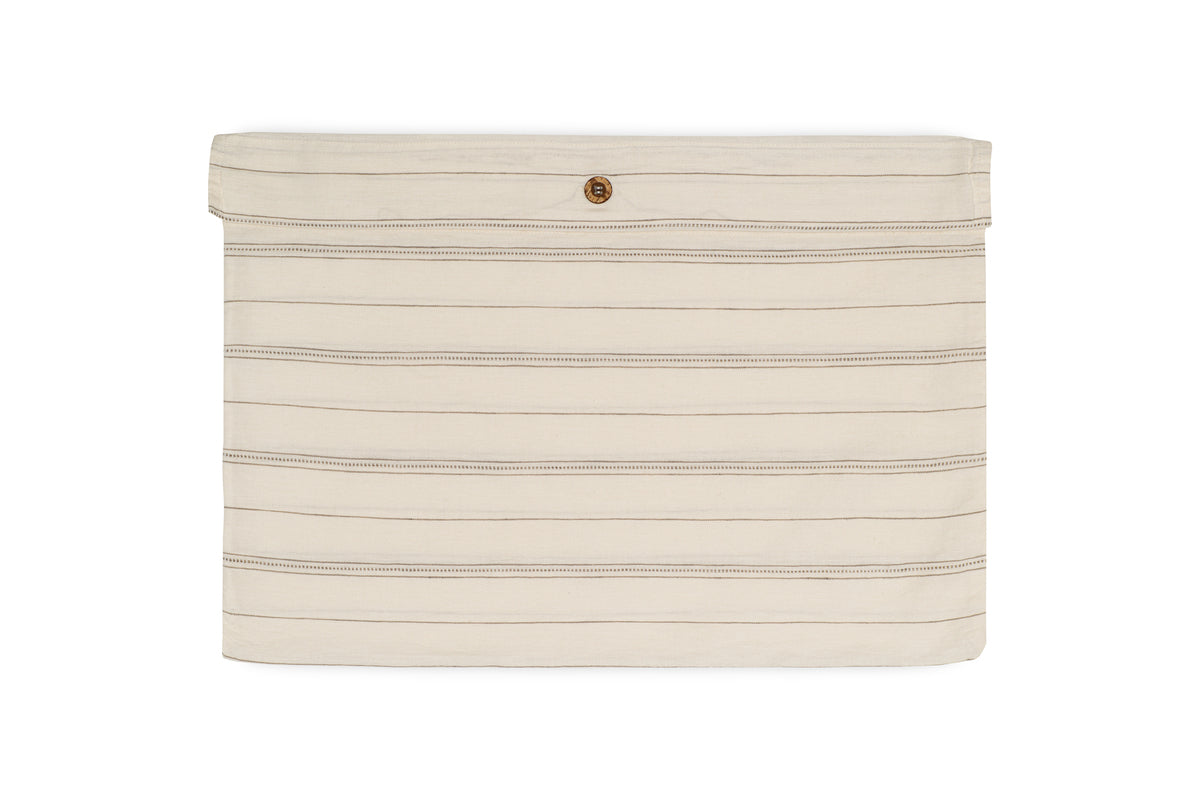 Housse de couette Anta en chanvre et coton - Vert sauge