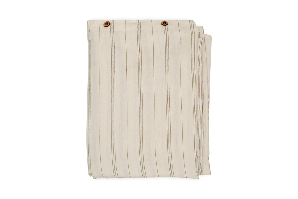 Housse de couette Anta en chanvre et coton - Vert sauge