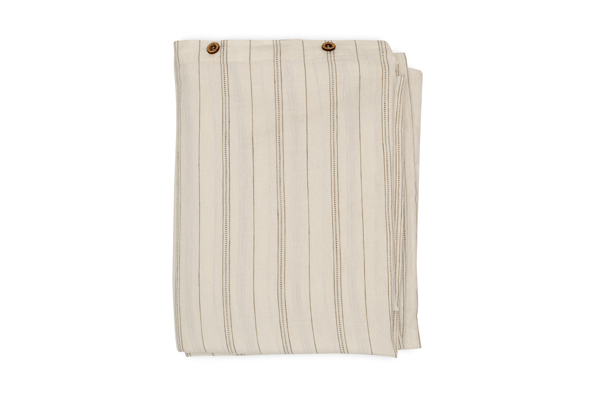 Housse de couette Anta en chanvre et coton - Vert sauge