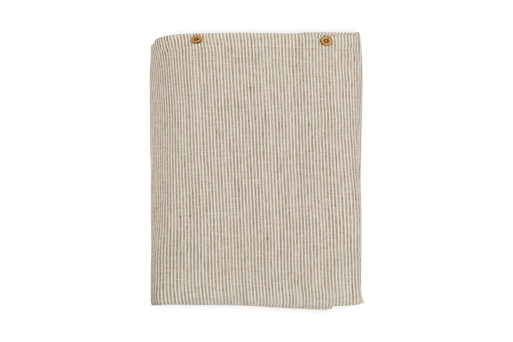 Housse de couette Borba en chanvre et coton - Espresso