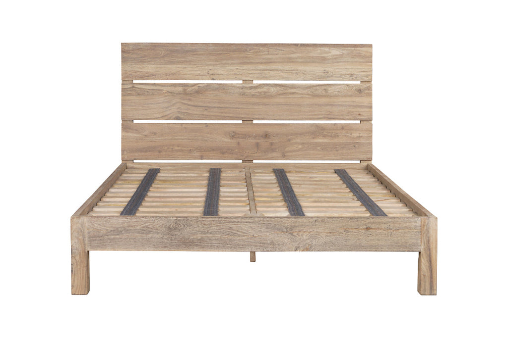 Lit Iya en bois de récupération - Naturel