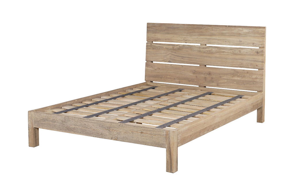 Lit Iya en bois de récupération - Naturel