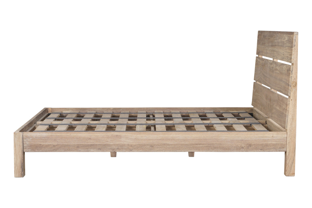 Lit Iya en bois de récupération - Naturel