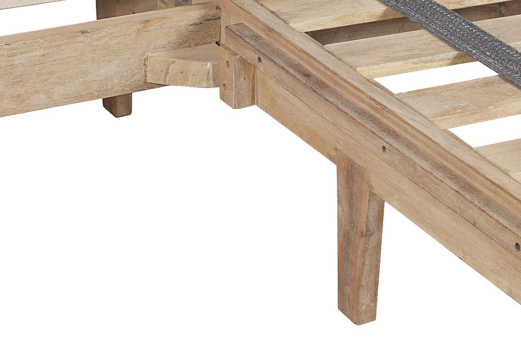 Lit Iya en bois de récupération - Naturel