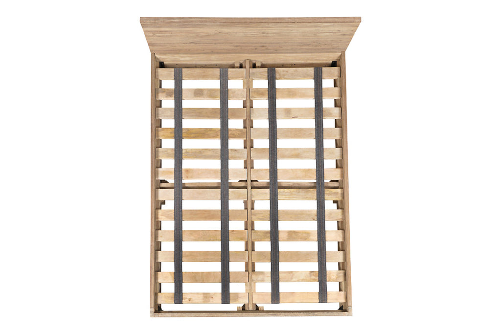 Lit Iya en bois de récupération - Naturel