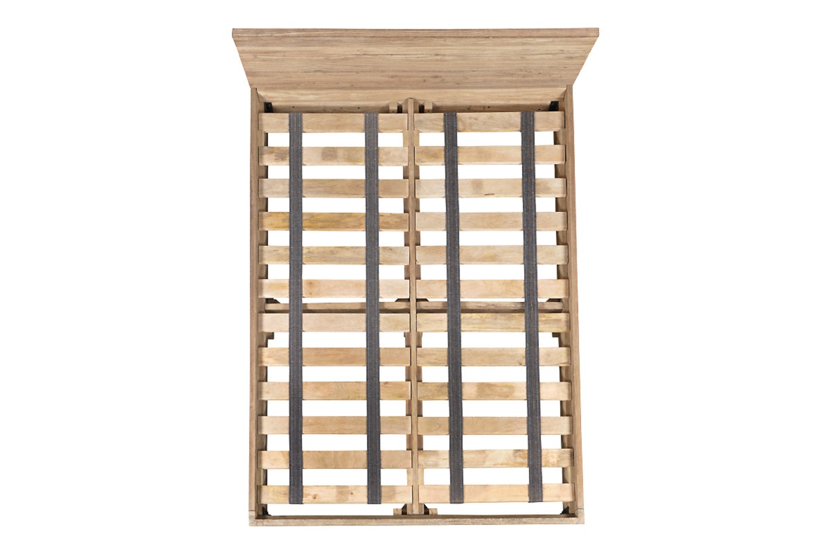 Lit Iya en bois de récupération - Naturel