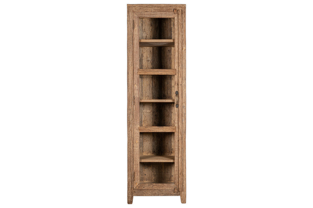 Armoire Ibo en bois et verre recyclés - Naturel - Haute