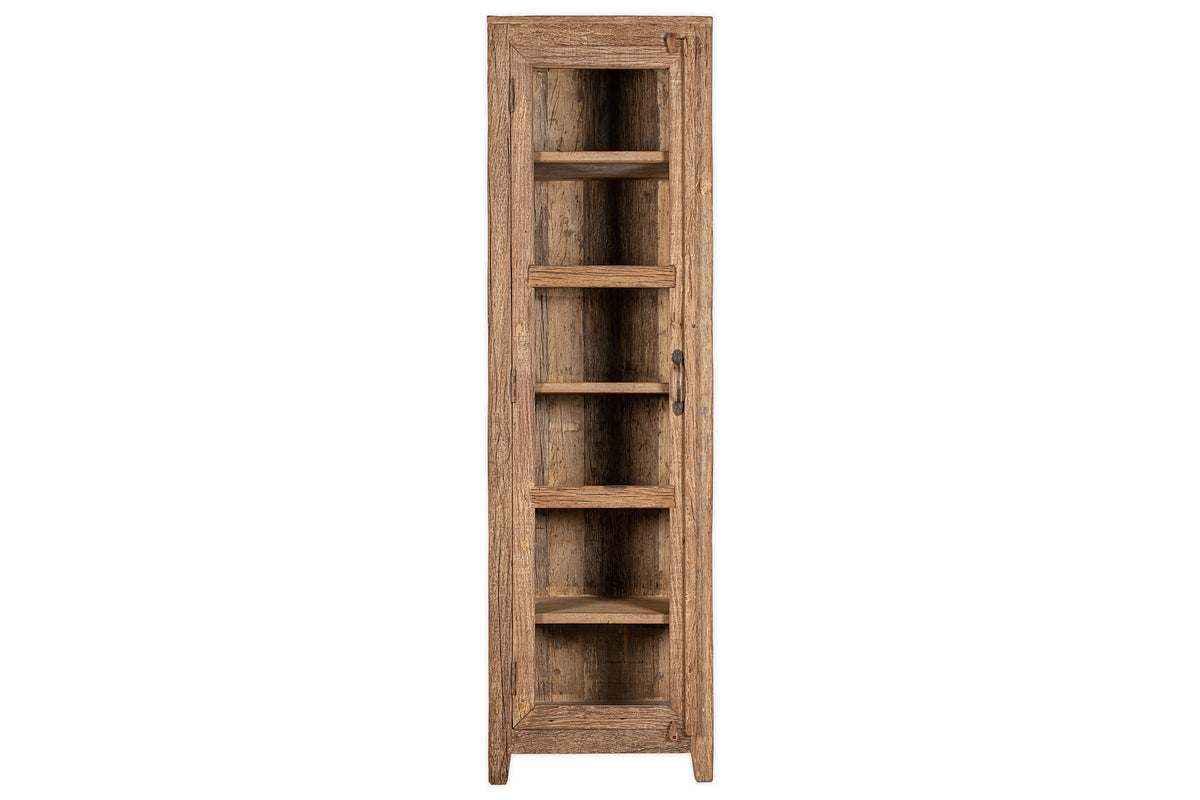 Armoire Ibo en bois et verre recyclés - Naturel - Haute