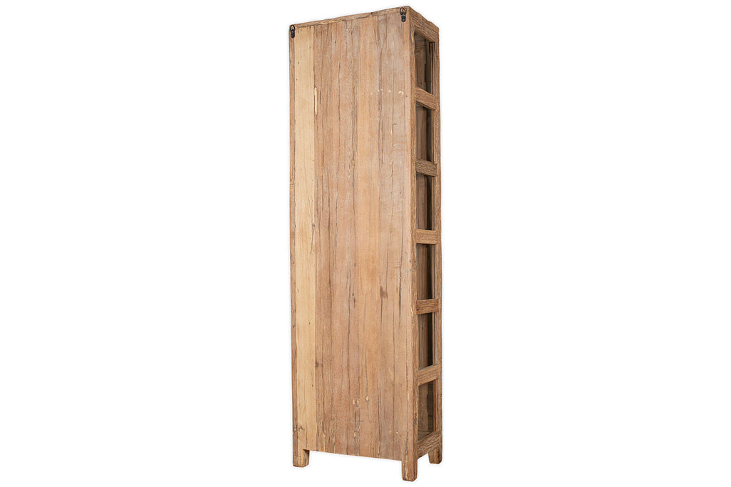 Armoire Ibo en bois et verre recyclés - Naturel - Haute
