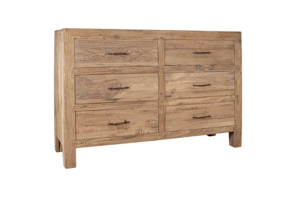 Commode Iya en bois recyclé - Naturel - Grand modèle