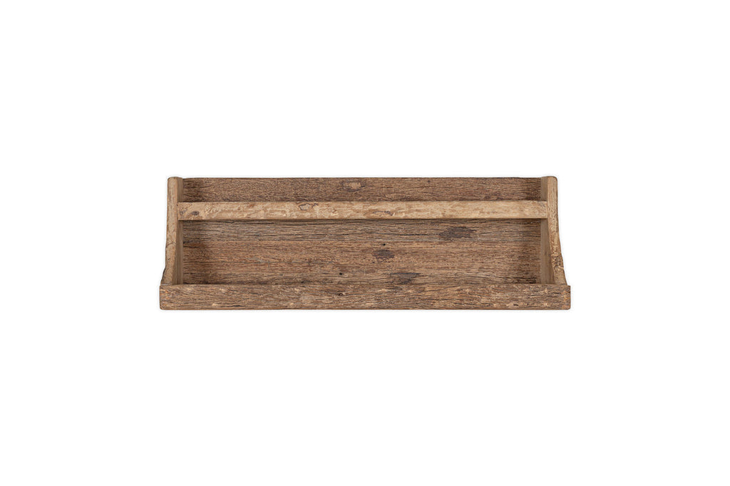 Étagère de rangement en bois de récupération Ibo - Naturel