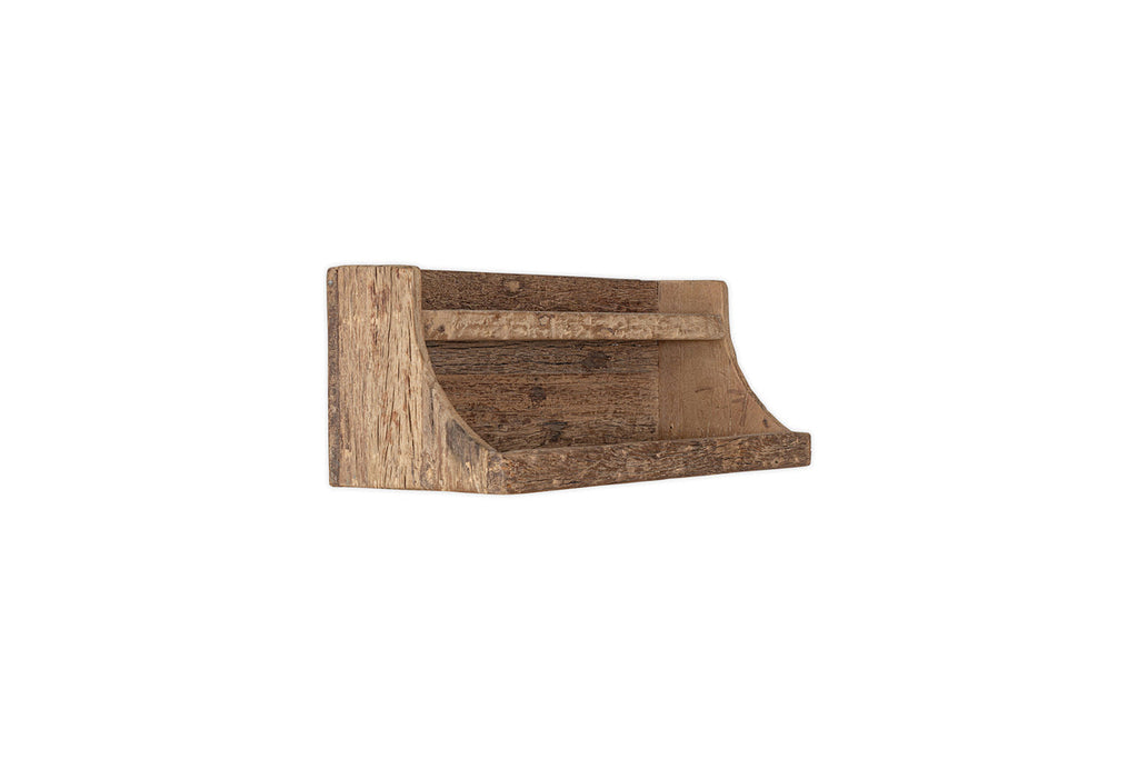 Étagère de rangement en bois de récupération Ibo - Naturel