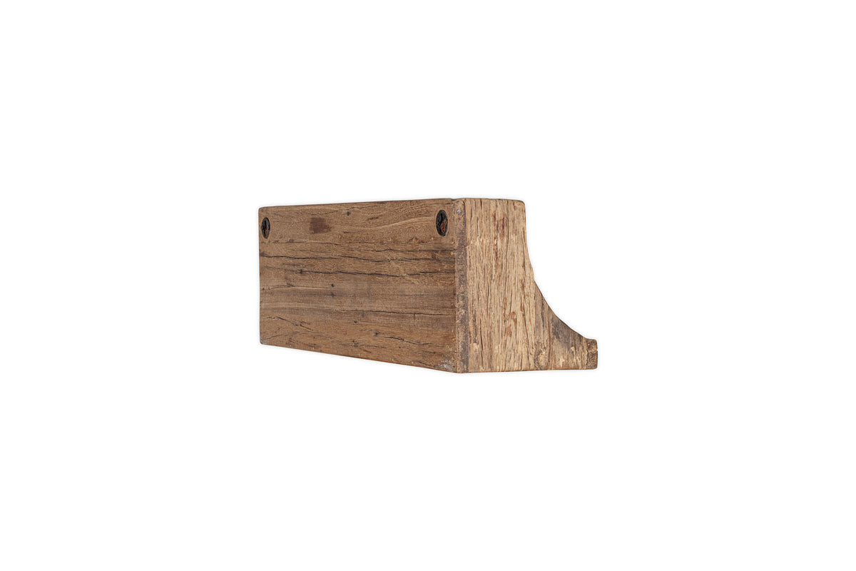 Étagère de rangement en bois de récupération Ibo - Naturel