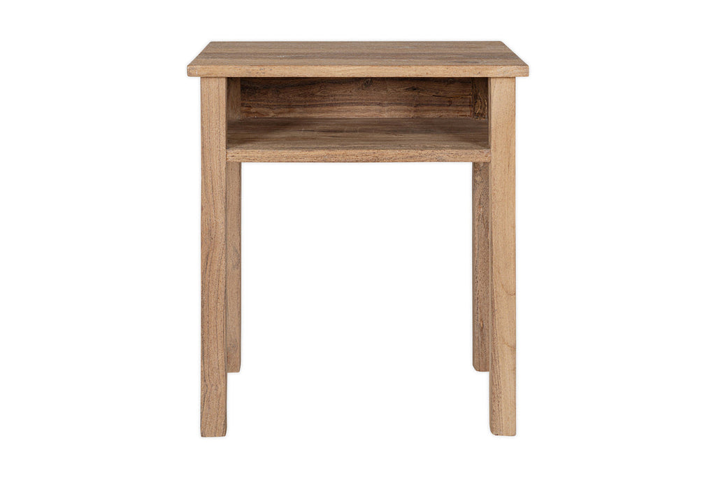 Table de chevet Iya en bois recyclé - Naturel