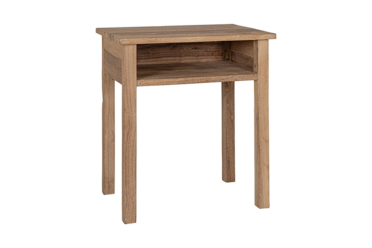 Table de chevet Iya en bois recyclé - Naturel