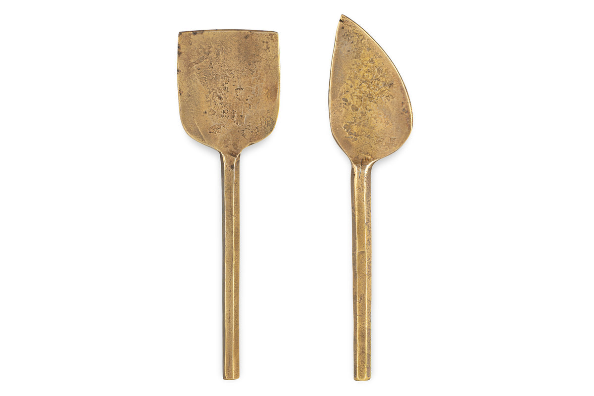 Couteaux à fromage Kasa - Laiton antique (lot de 2)