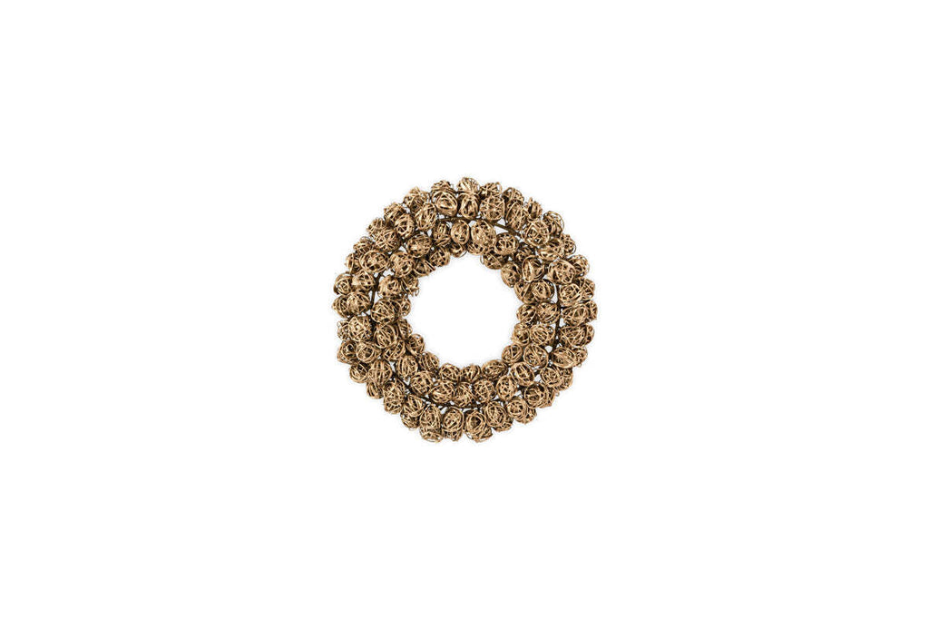 Boule de Noël Madhi Mini Wreath - Laiton