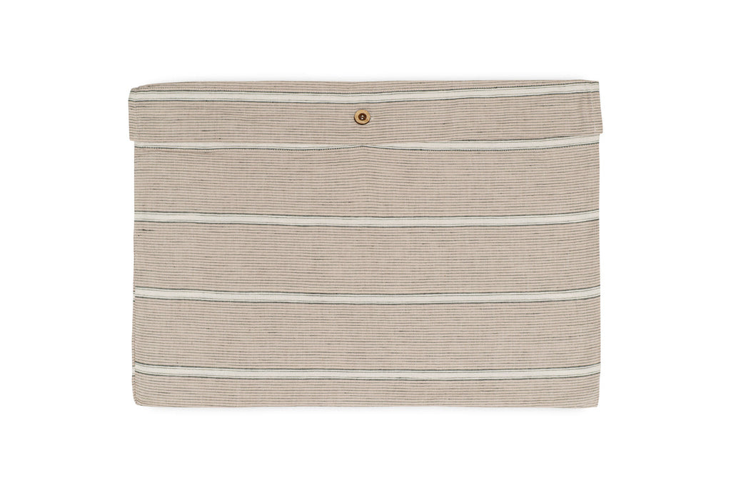 Housse de couette Mora en chanvre et coton - Gris pierre