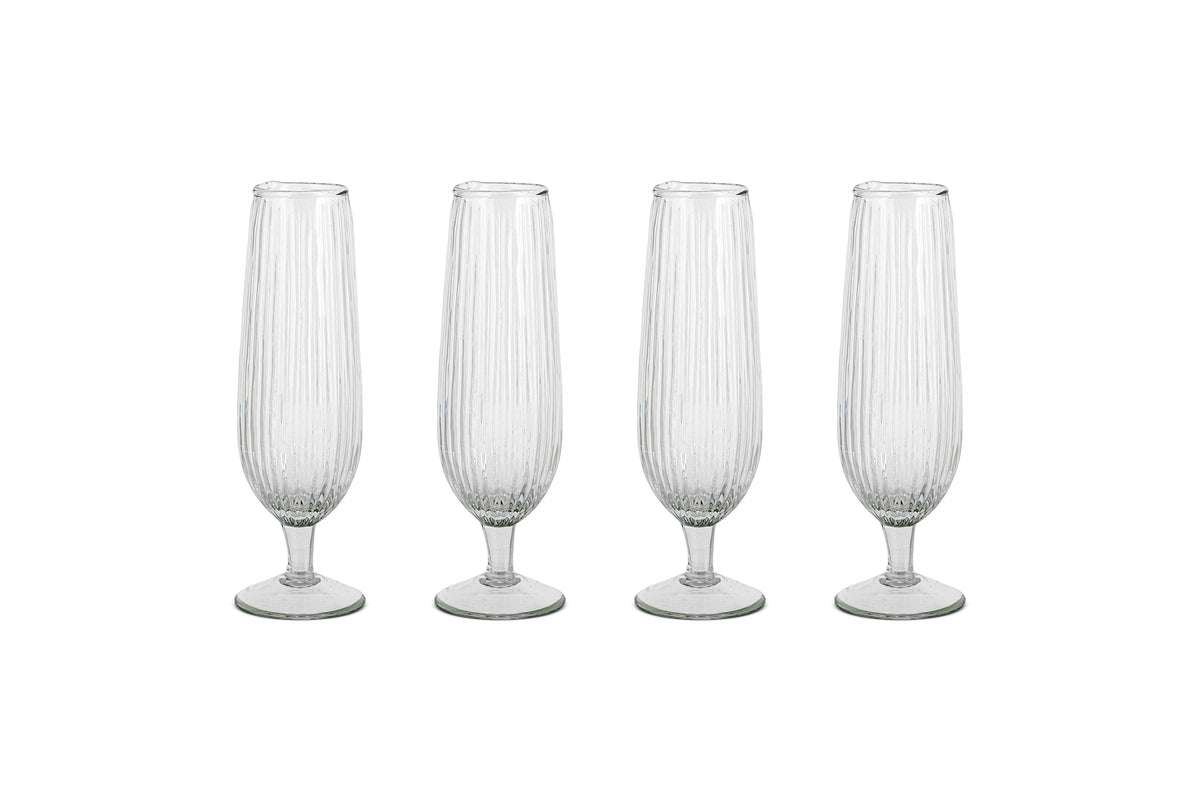 Flûtes à champagne Otuba - Transparentes (Lot de 4)