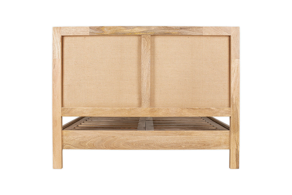 Lit à rayures Sanja - Naturel