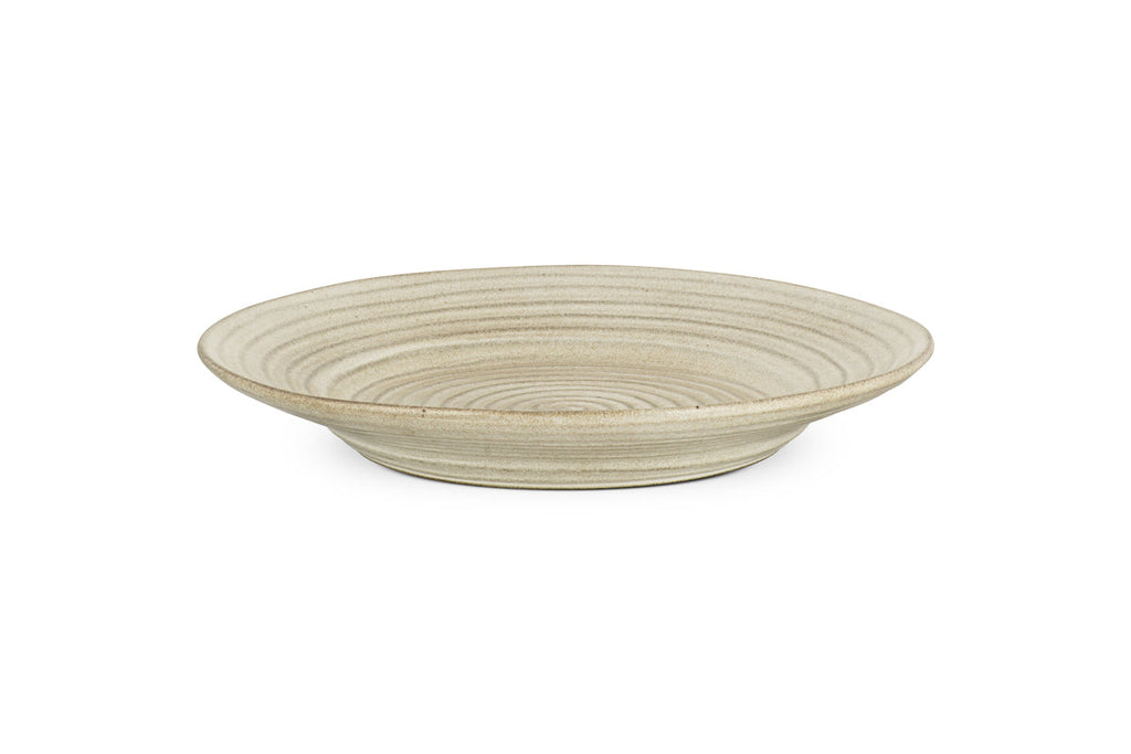 Plat rond en faïence Valinha - Gris