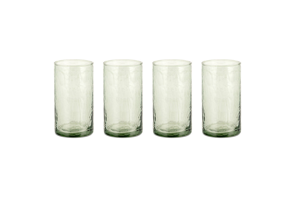 Yala Hammered Highball - Vert sauge (Lot de 4)