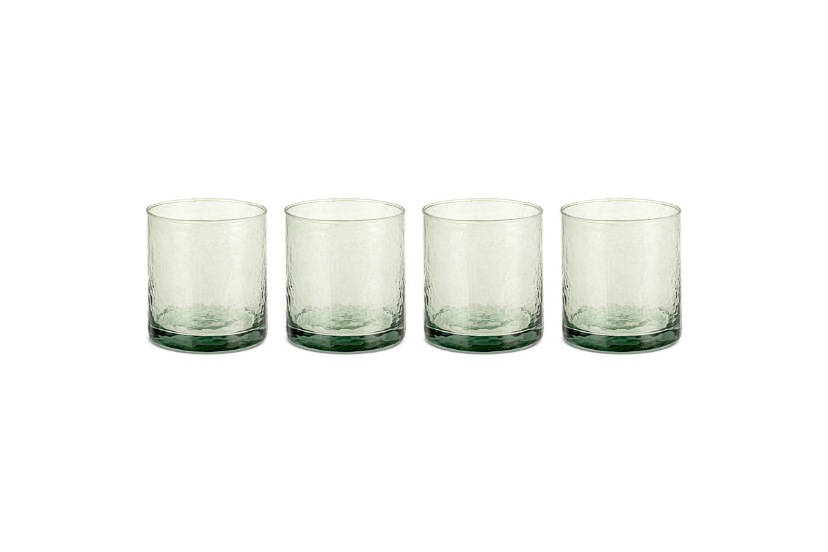 Gobelet martelé Yala - Vert sauge (Lot de 4)