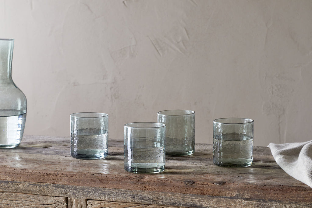 Gobelet martelé Yala - Vert sauge (Lot de 4)