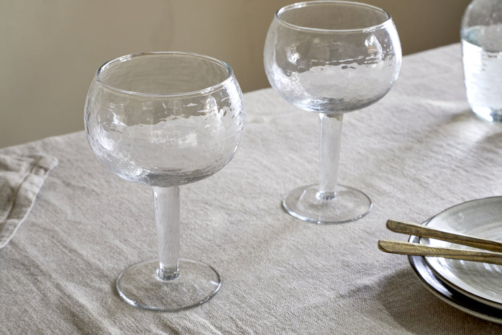 Verres à gin martelés Yala - Transparent (Lot de 2)