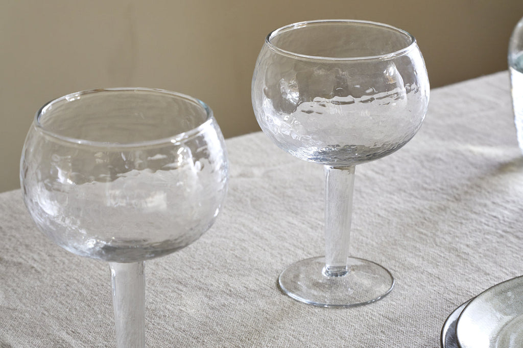 Verres à gin martelés Yala - Transparent (Lot de 2)