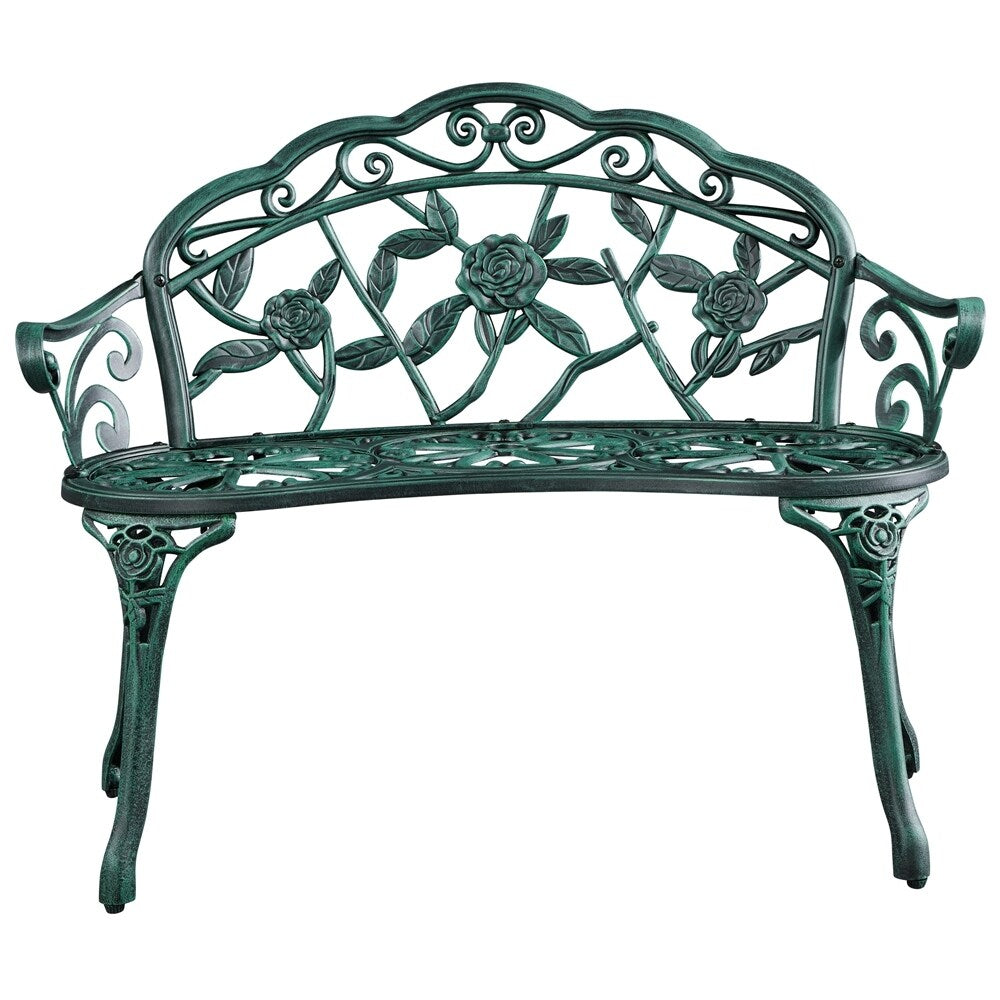 Banc d'extérieur en métal Yaheetech pour terrasse, parc ou jardin - Non applicable